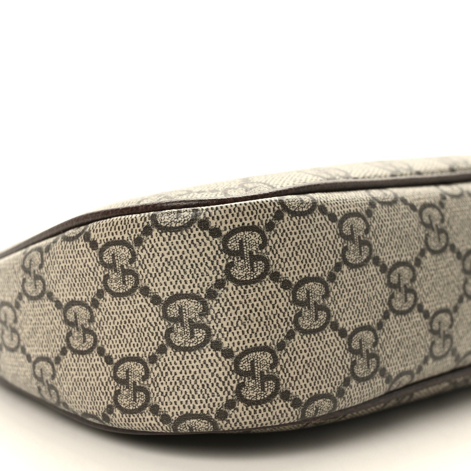 Gucci GG Supreme Monogram Textured Dollar Calfskin Small Ophidia Hobo Beige Ebony New Acero 8 of 11