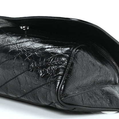 Saint Laurent Crinkled Calfskin Matelasse Monogram Niki Body Bag Black 9 of 9