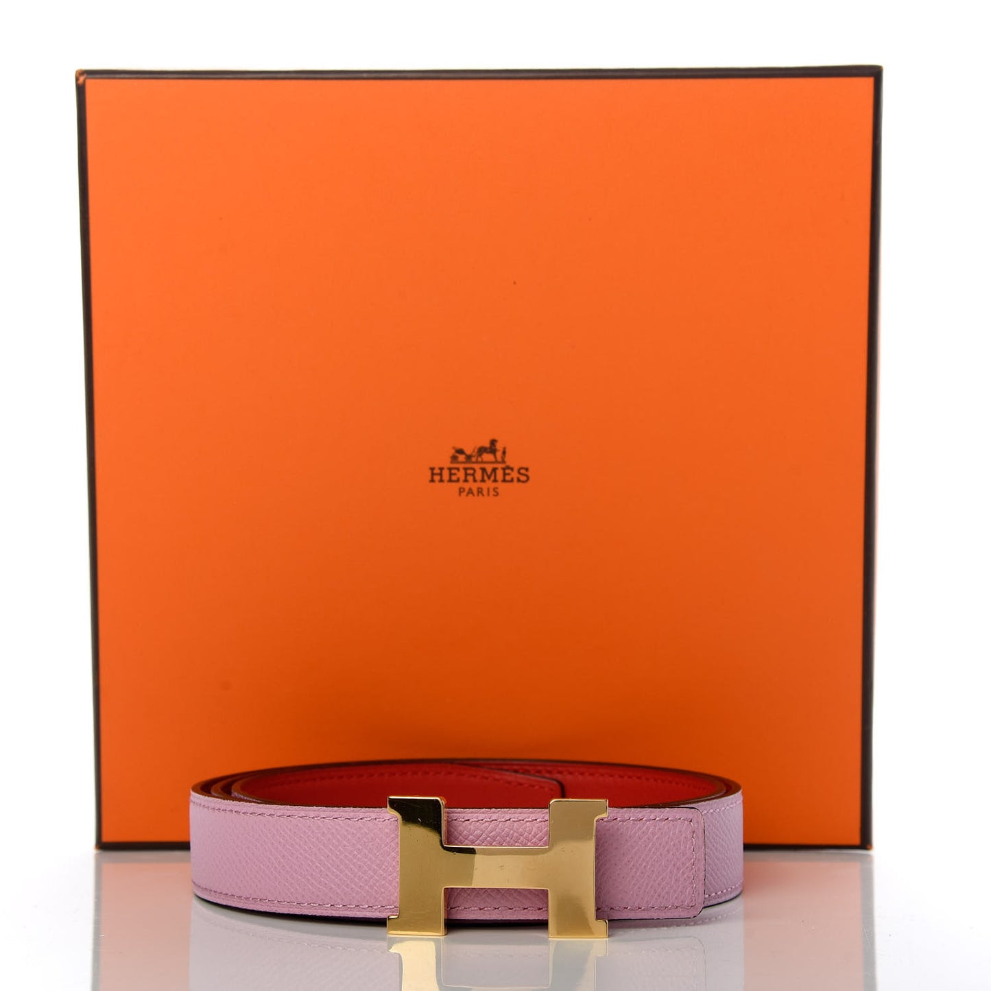 Swift Epsom 24mm Constance H Belt 85 Rouge De Coeur Mauve Sylvestre