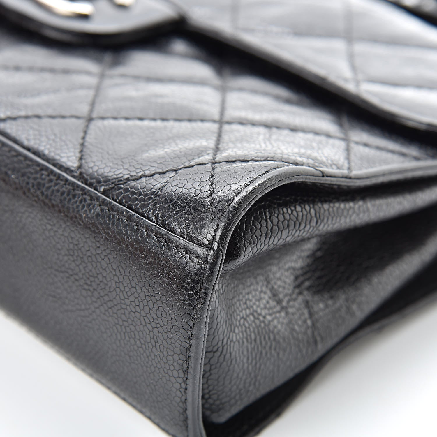 Chanel Crumpled Grained Calfskin Medium CC Crave Flap Black 10 of 13
