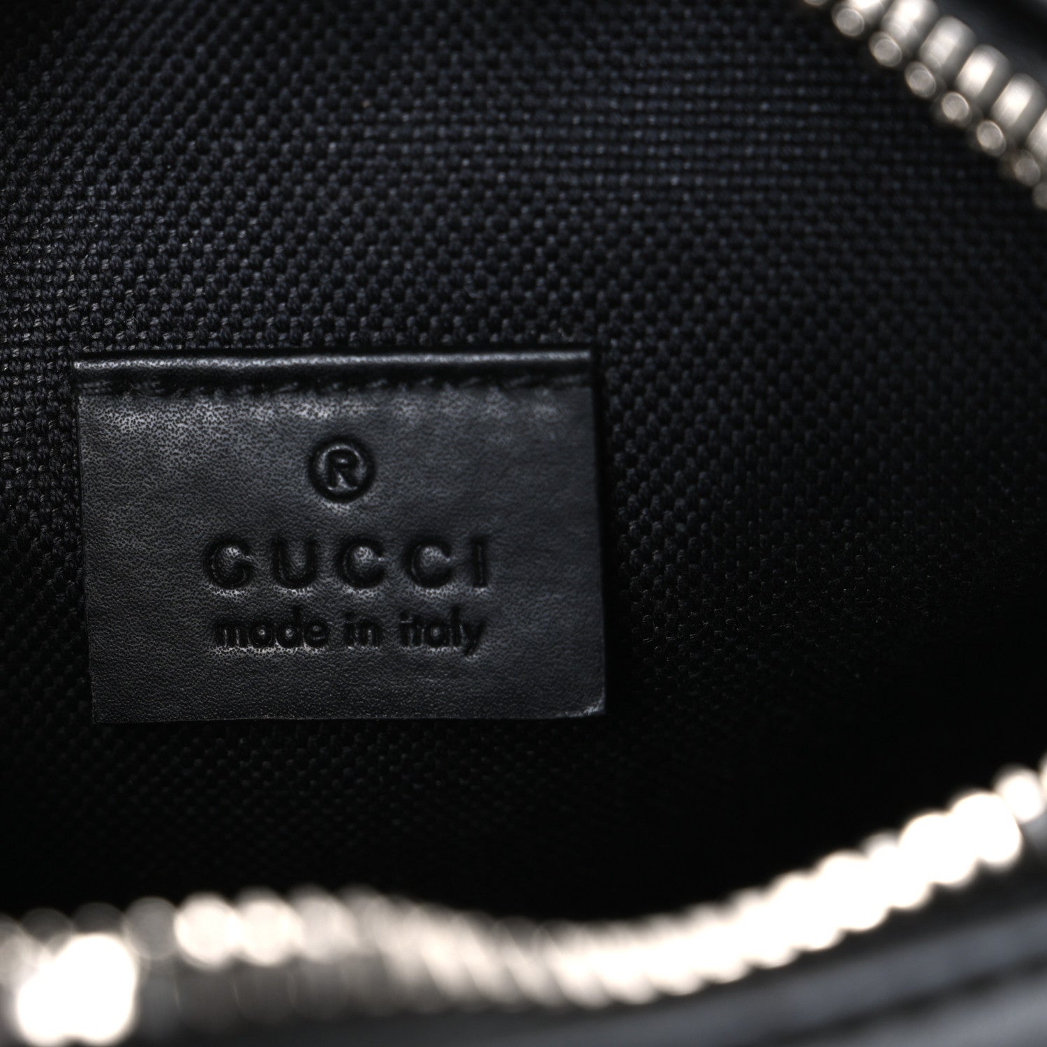 Gucci GG Supreme Monogram Appia Calfskin Web Small Camera Messenger Bag Black Grey 6 of 10