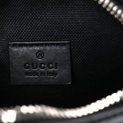 Gucci GG Supreme Monogram Appia Calfskin Web Small Camera Messenger Bag Black Grey 6 of 10