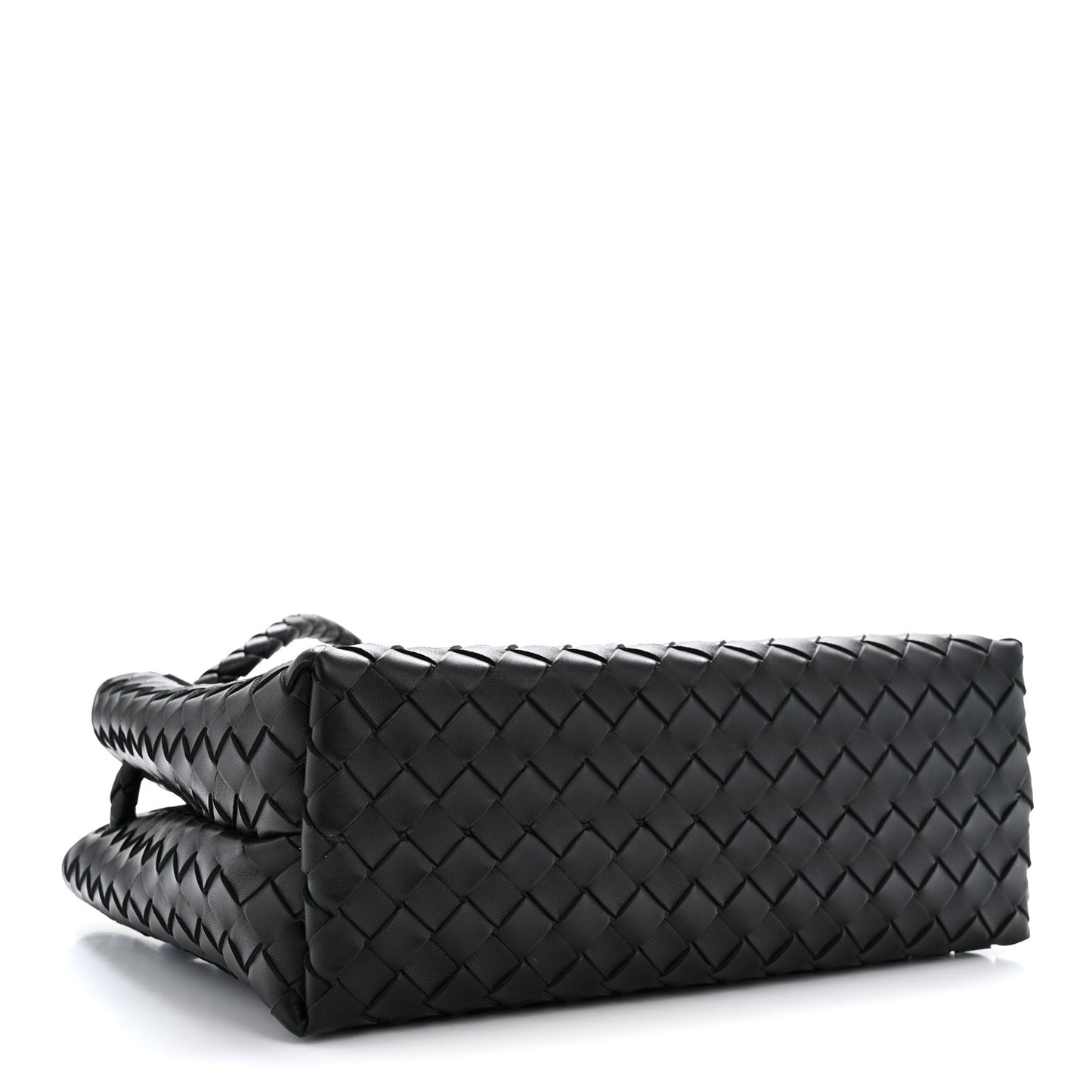 Nappa Intrecciato Medium Andiamo Shoulder Bag Black