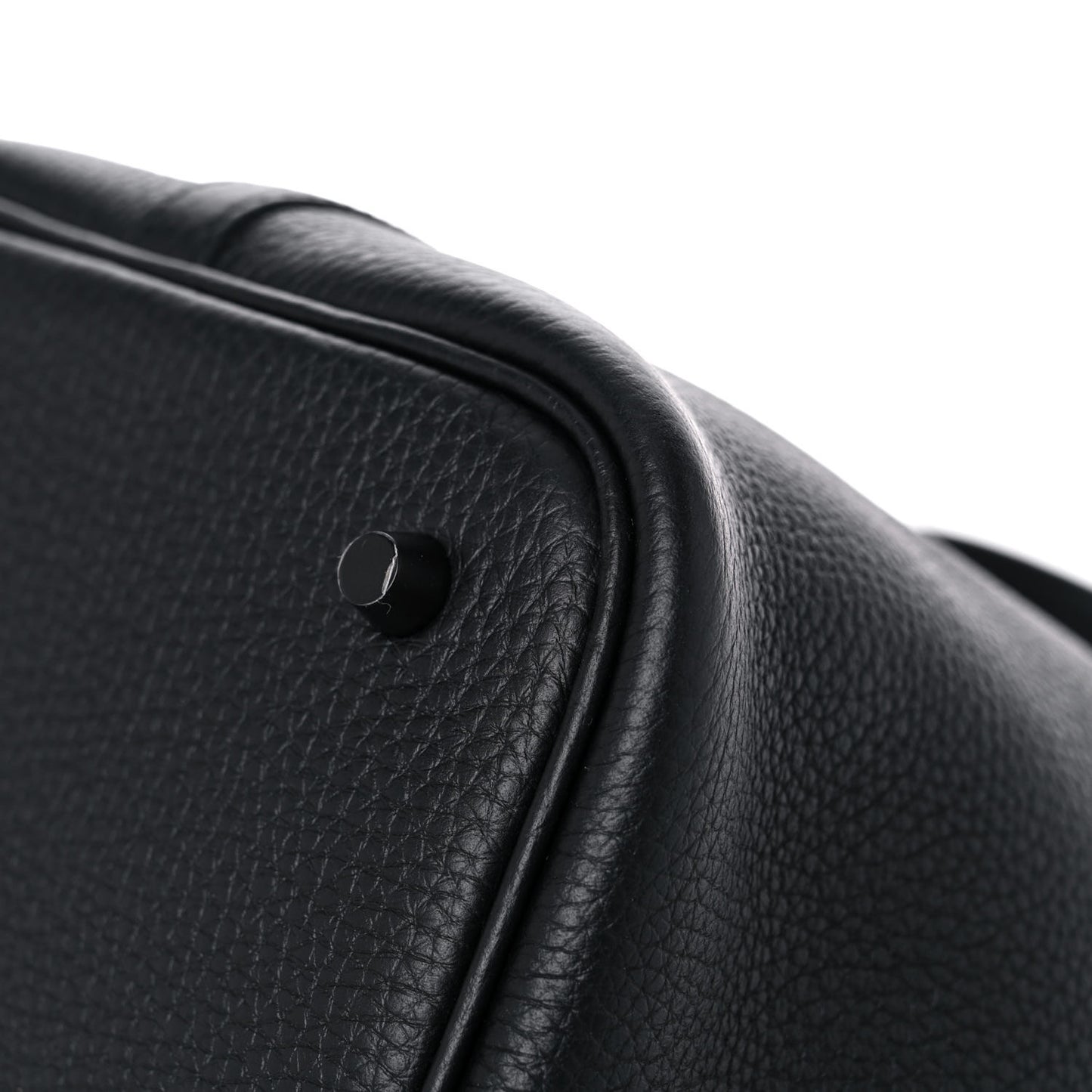 Taurillon Clemence Monochrome Picotin Lock 22 MM Black