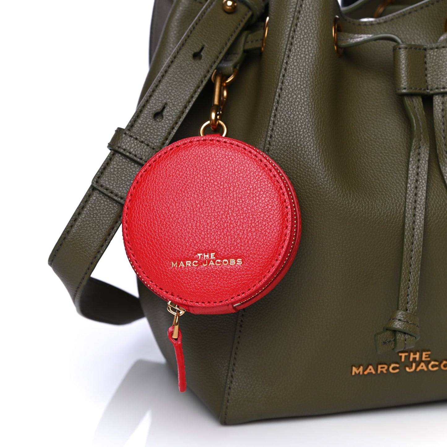 Grained Calfskin That Bucket Bag Cactus Green