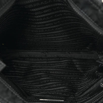 Prada Re-Nylon Saffiano Pocket Flat Messenger Bag Black 5 of 13