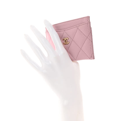 Chanel Caviar Quilted Card Holder Light Pink 2 of 9