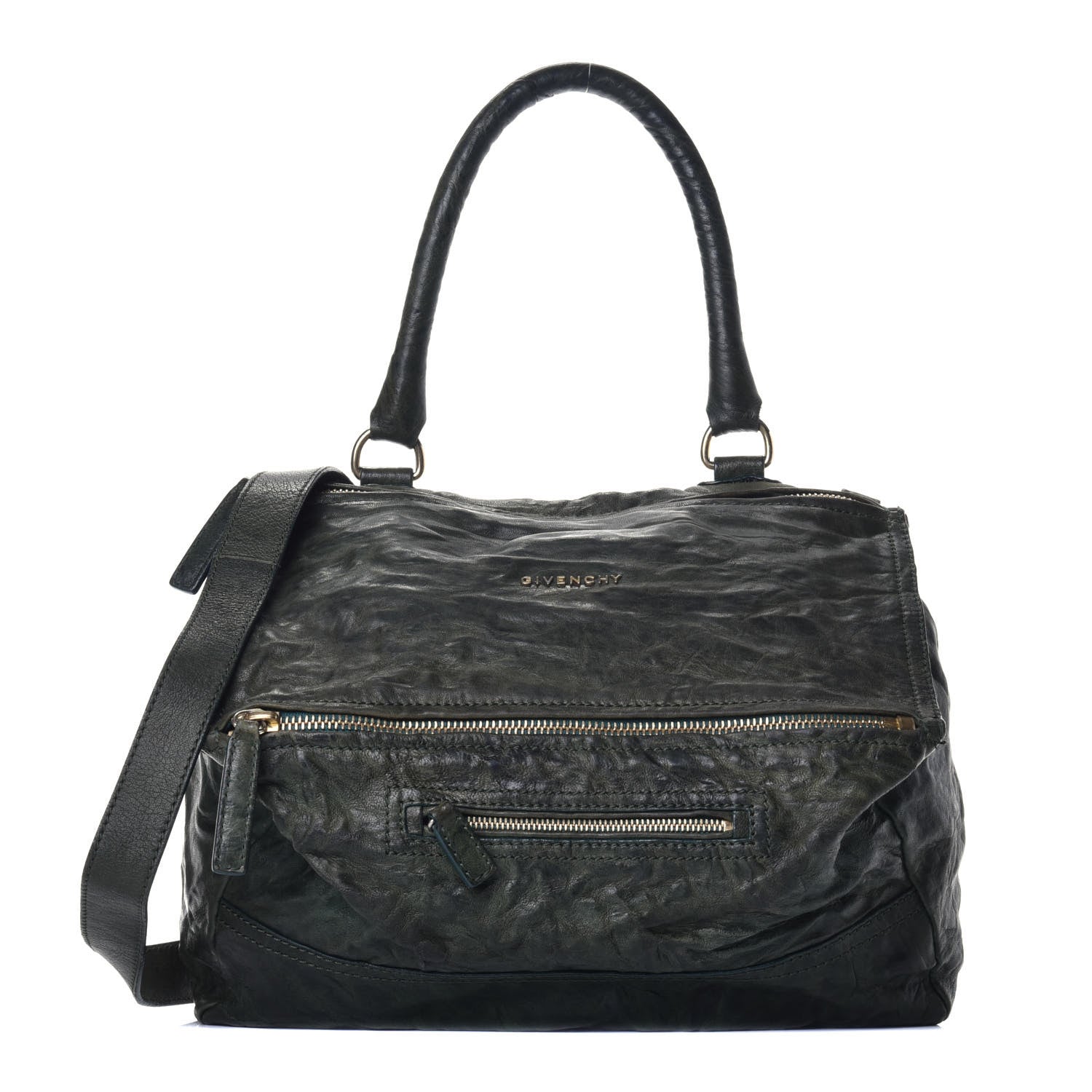 Givenchy Tumbled Sheepskin Medium Pandora Khaki 1 of 9