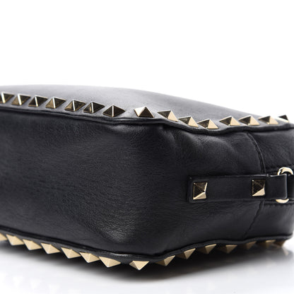 Valentino Garavani Calfskin Rockstud Camera Crossbody Bag Black 7 of 11