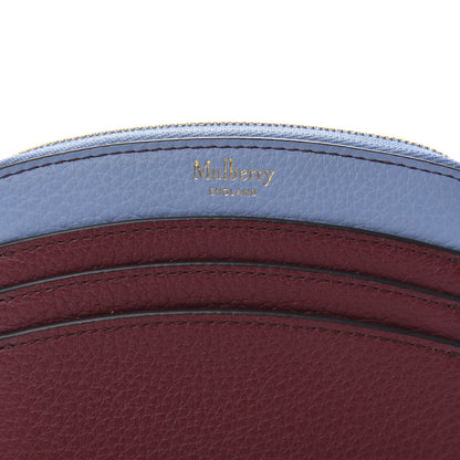 Mulberry Small Classic Grain Calfskin Small Curved Zip Around Wallet Crimson 9 of 9