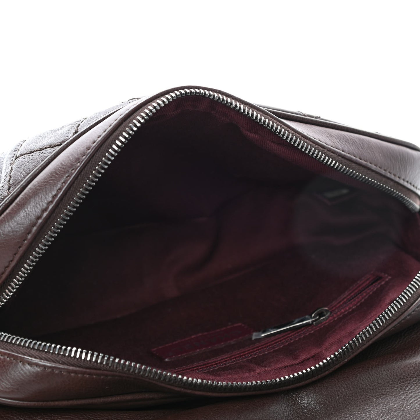Calfskin Quilted Medium Coco Sporran Flap Brown