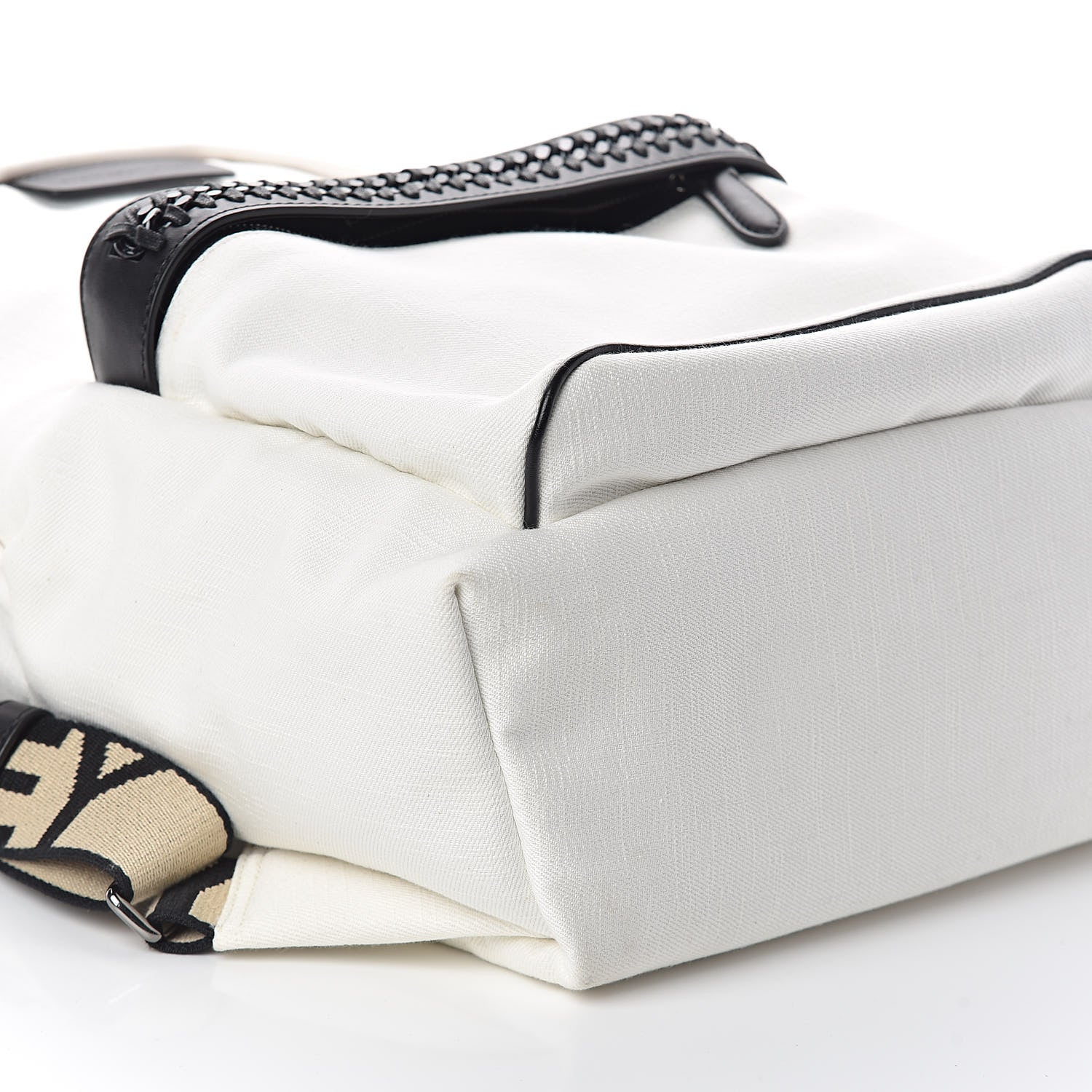 Stella McCartney Eco Denim Logo Backpack White 8 of 9