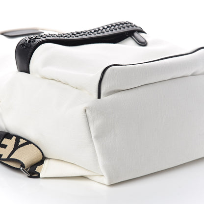 Stella McCartney Eco Denim Logo Backpack White 8 of 9