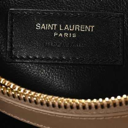 Saint Laurent Calfskin Y Quilted Monogram Small Loulou Chain Satchel Dark Beige 6 of 12