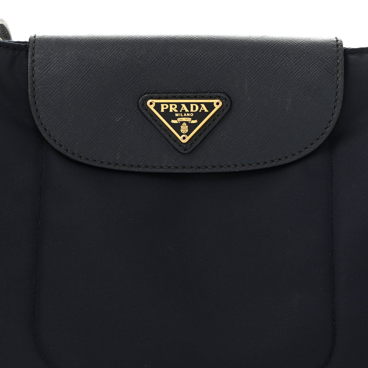 Tessuto Nylon Saffiano Crossbody Bag Bleu