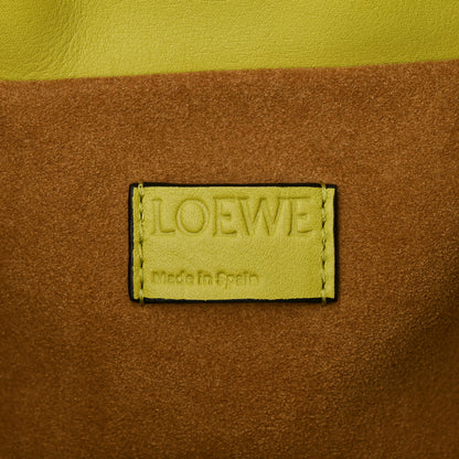 Loewe Calfskin Small Flamenco Knot Bag Lime Yellow 7 of 10