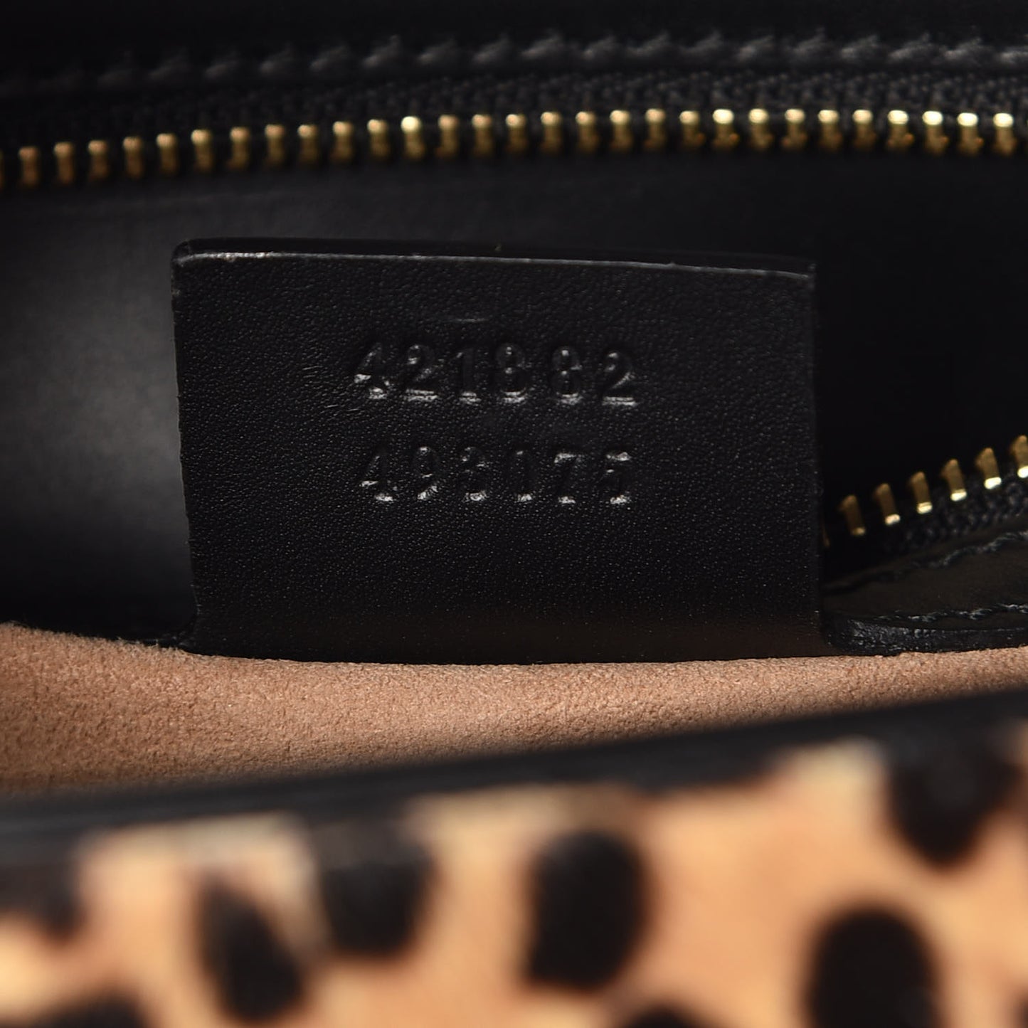 Calf Hair Leopard Print Small Sylvie Shoulder Bag Naturale Black