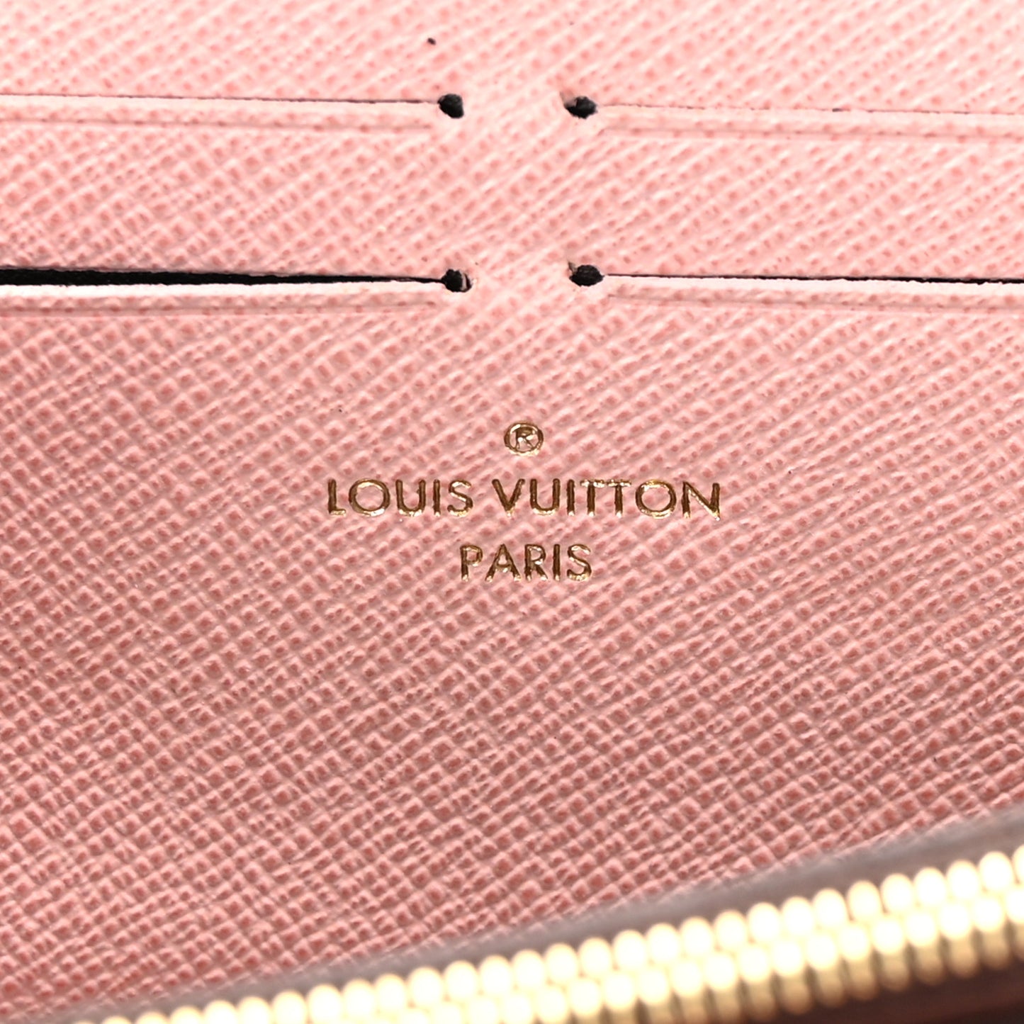 Monogram Clemence Wallet Rose Ballerine