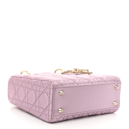 Christian Dior Satin Swarovski Crystal Cannage Small My ABC Lady Dior Pink 4 of 11