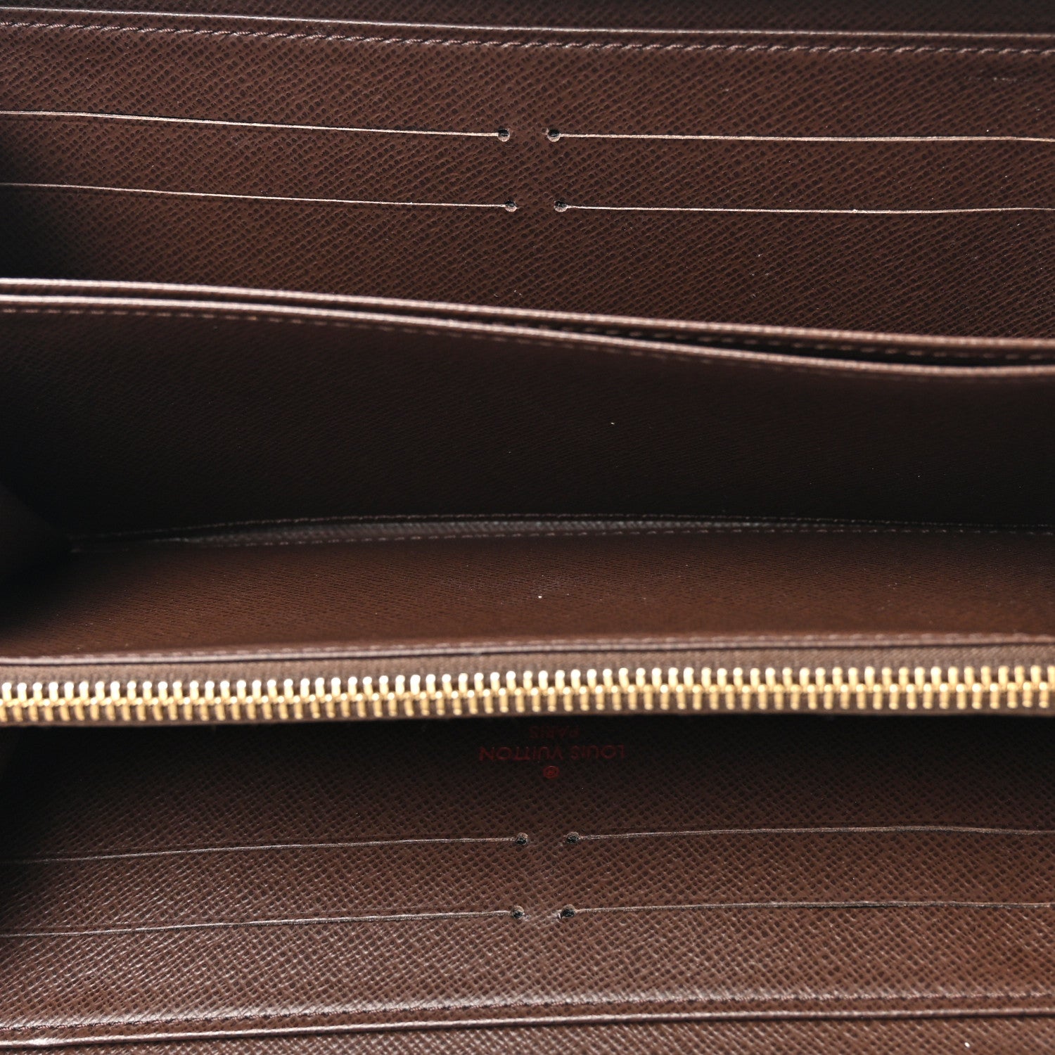 Louis Vuitton Damier Ebene Zippy Wallet 5 of 9