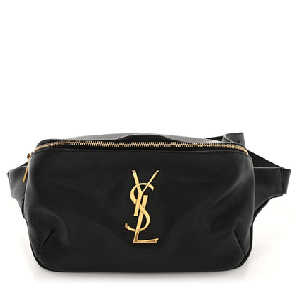 Saint Laurent Grain De Poudre Monogram Belt Bag Black 1 of 10