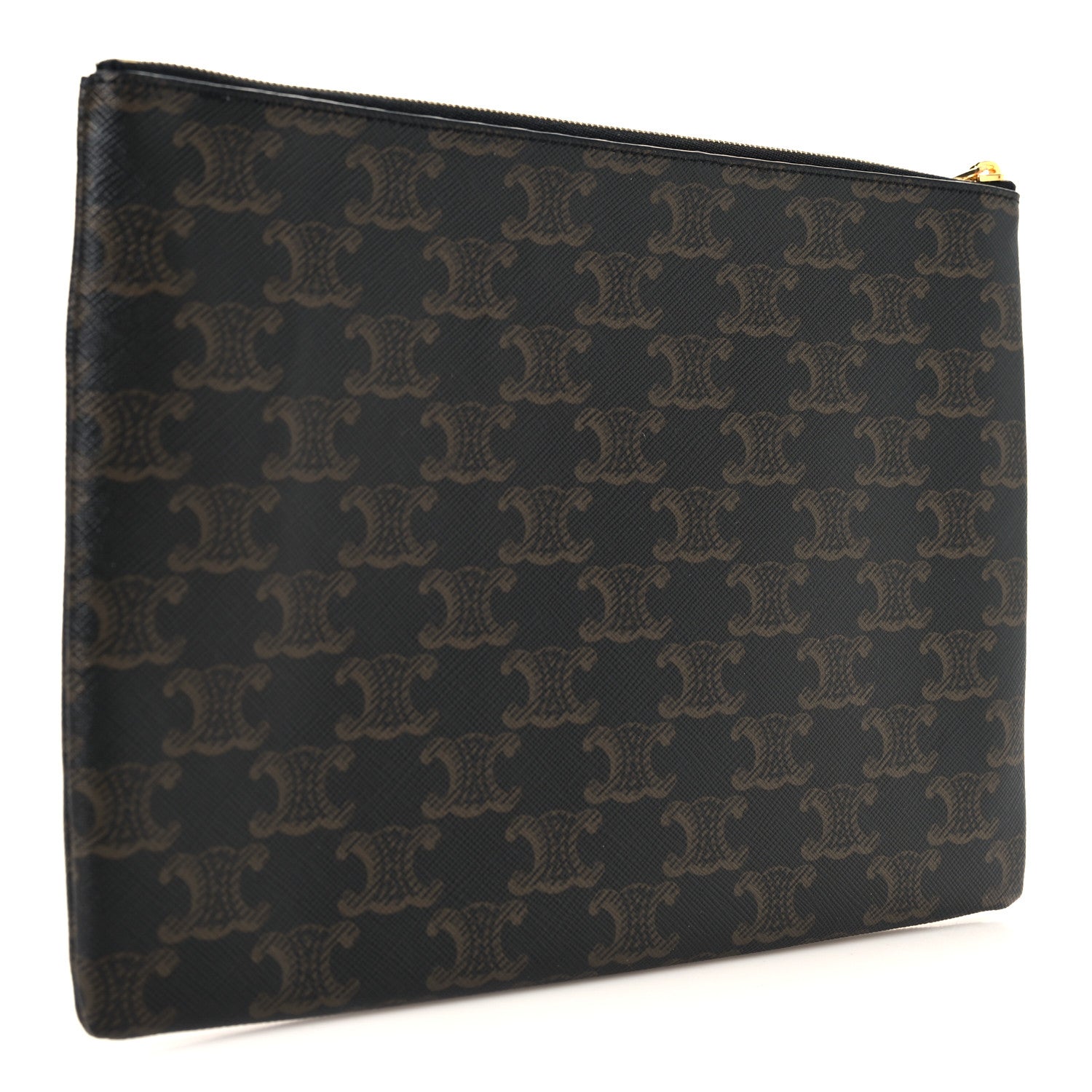 Celine Triomphe Canvas Pouch Black 3 of 7