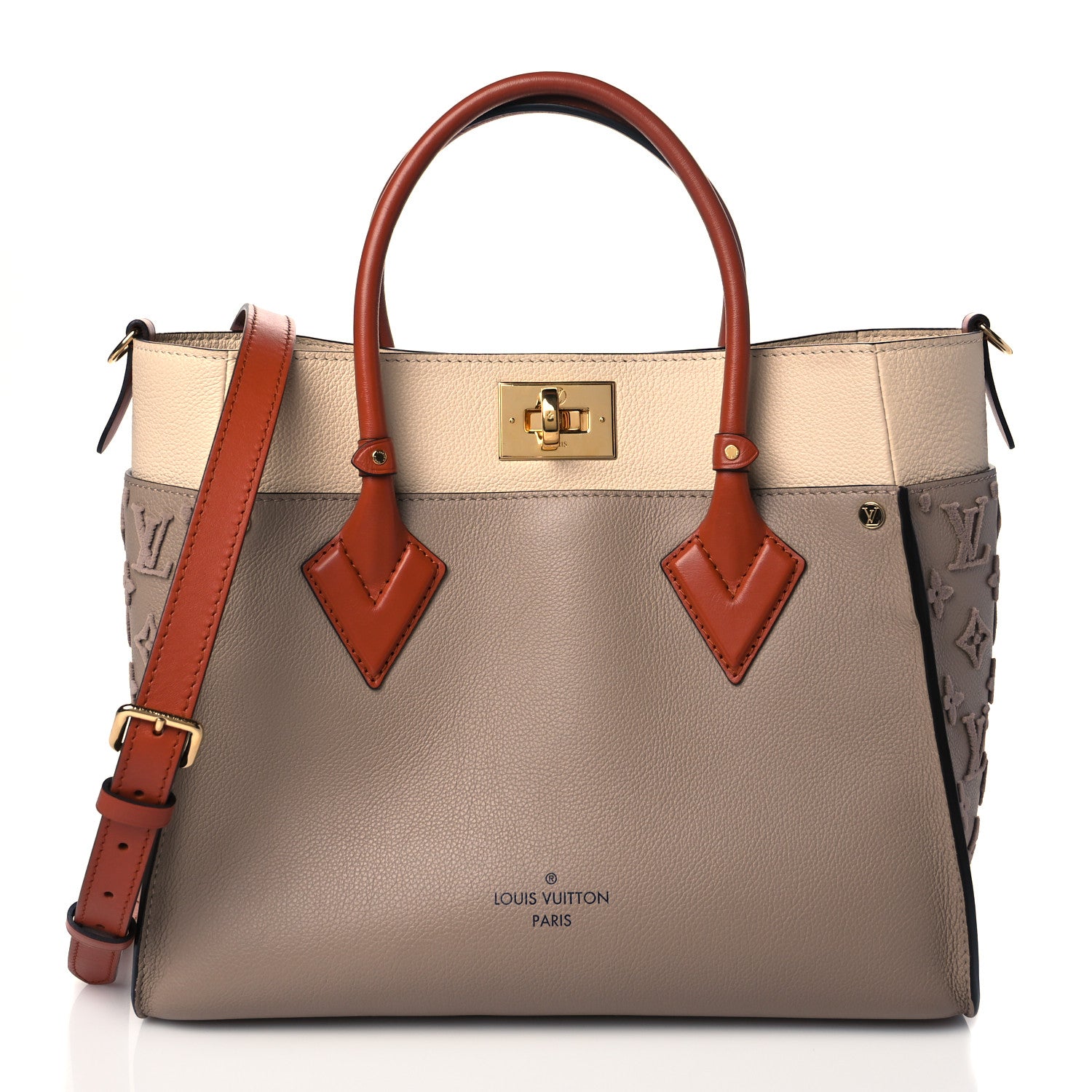 Louis Vuitton Calfskin Monogram Tufting On My Side Galet 1 of 9