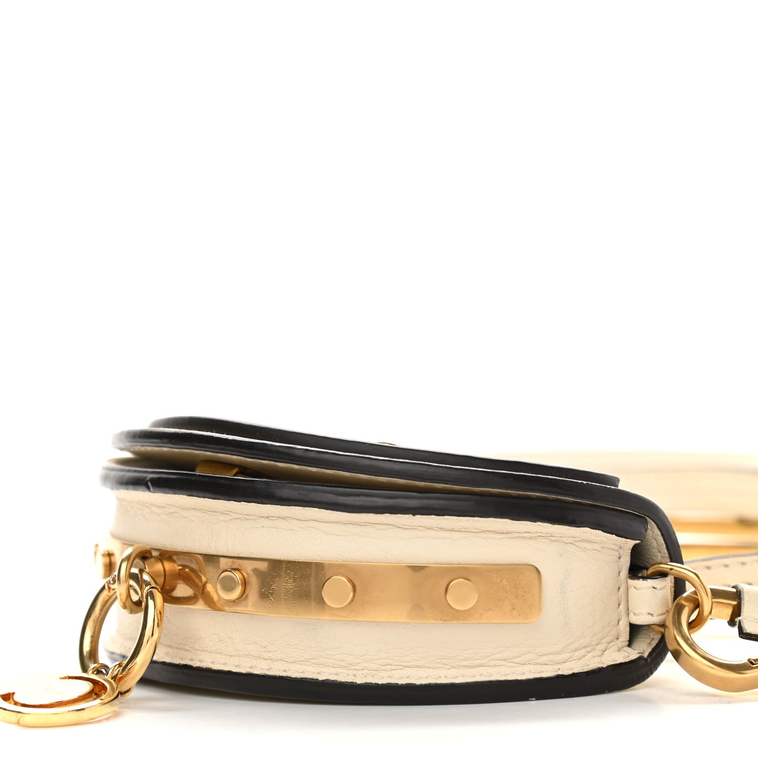 Chloe Calfskin Small Nile Bracelet Minaudiere Bag Off White 8 of 9