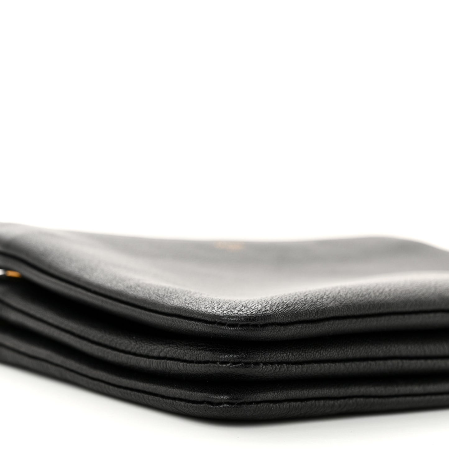 Lambskin Small Trio Crossbody Bag Black