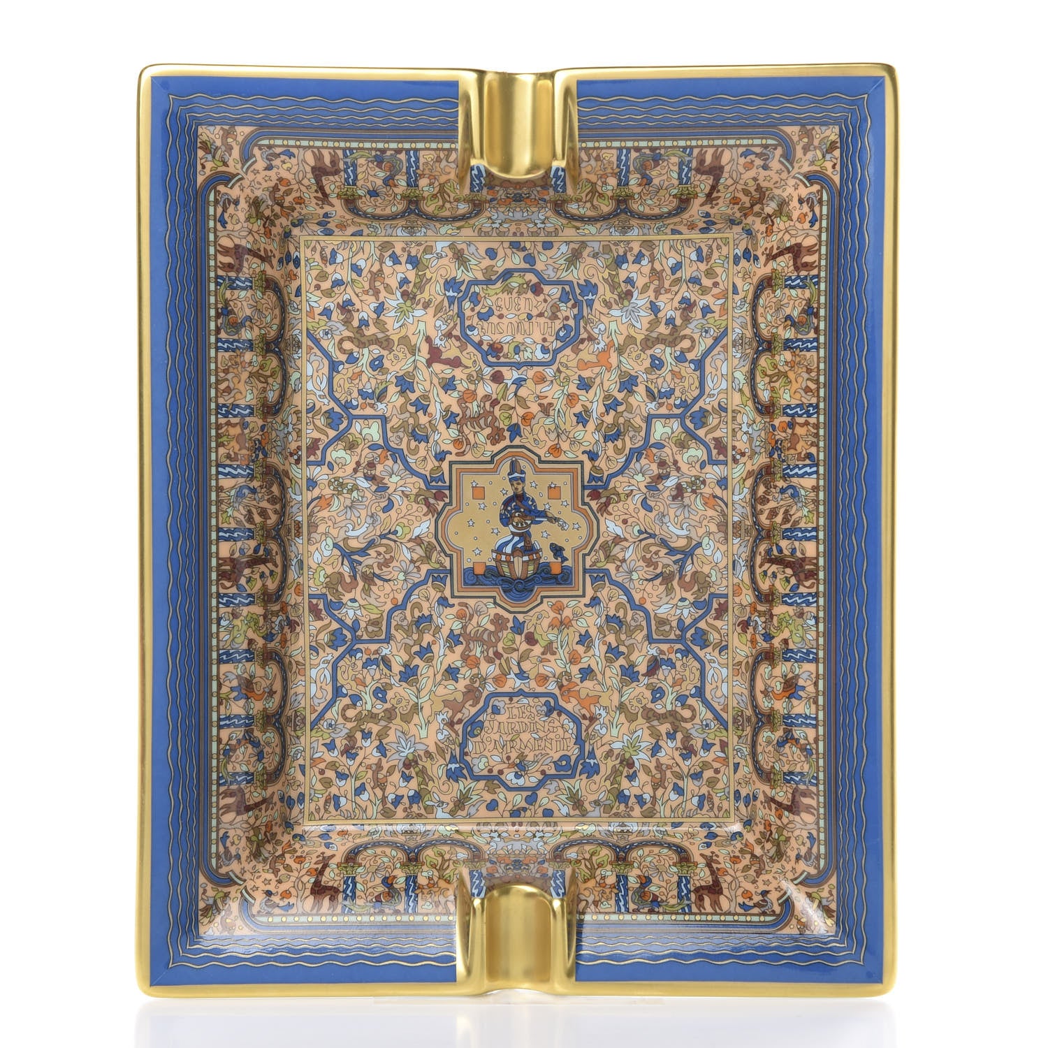Hermes Porcelain Les Jardins D'Armenie Ashtray 4 of 7