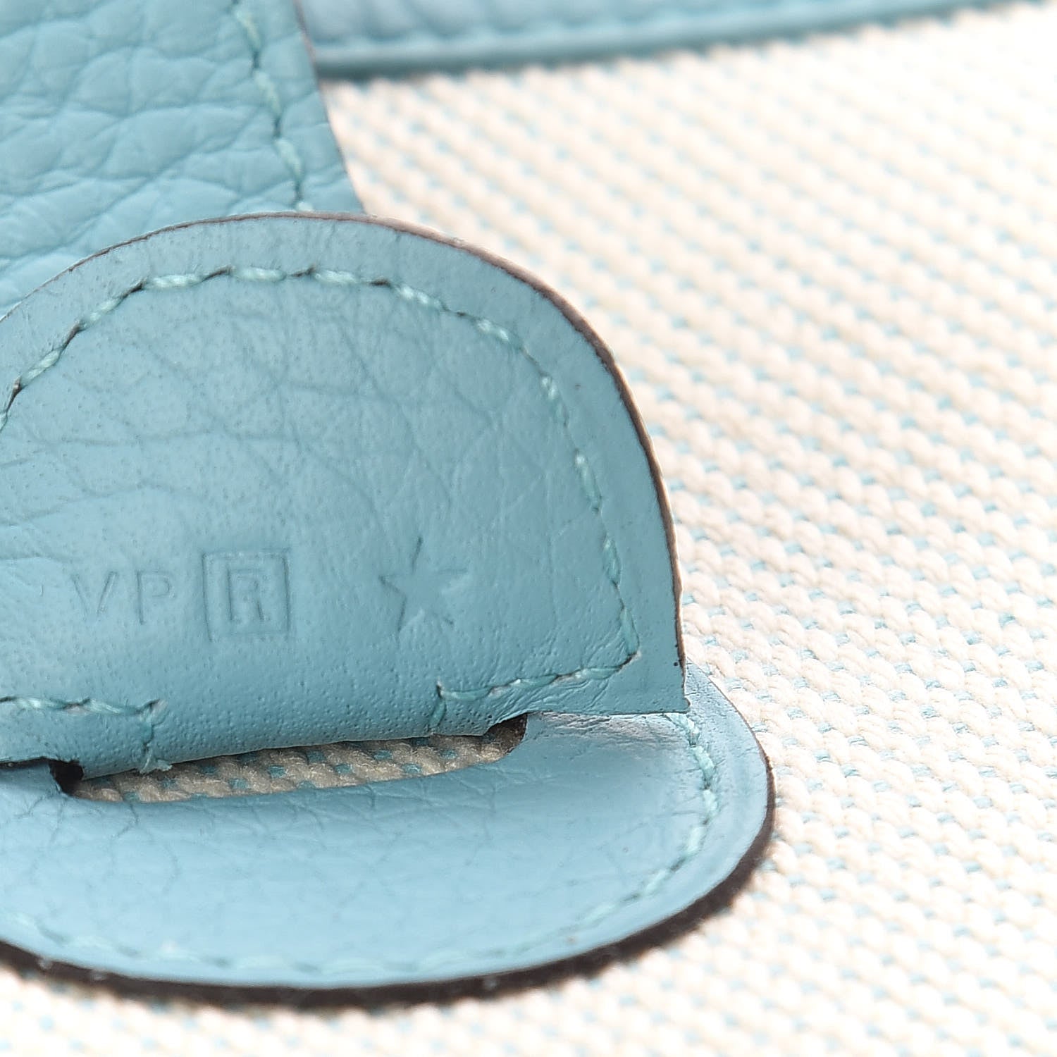 Hermes Toile Taurillon Clemence Evelyne III PM Bleu Atoll 9 of 11