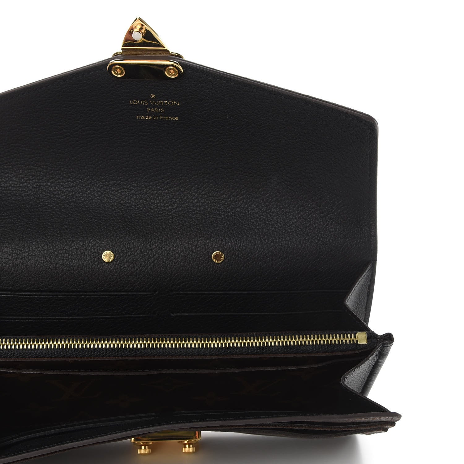 Louis Vuitton Monogram Pallas Wallet Black 5 of 6