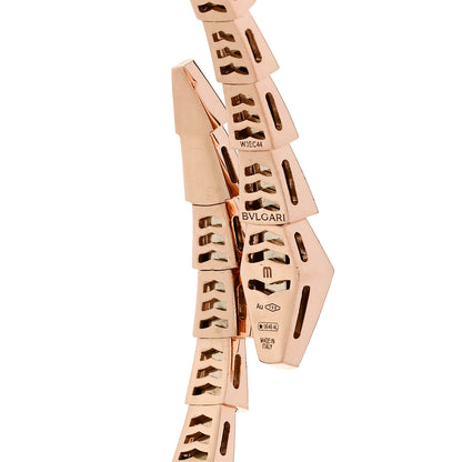 Bulgari 18K Rose Gold Serpenti Viper Bracelet M 3 of 4