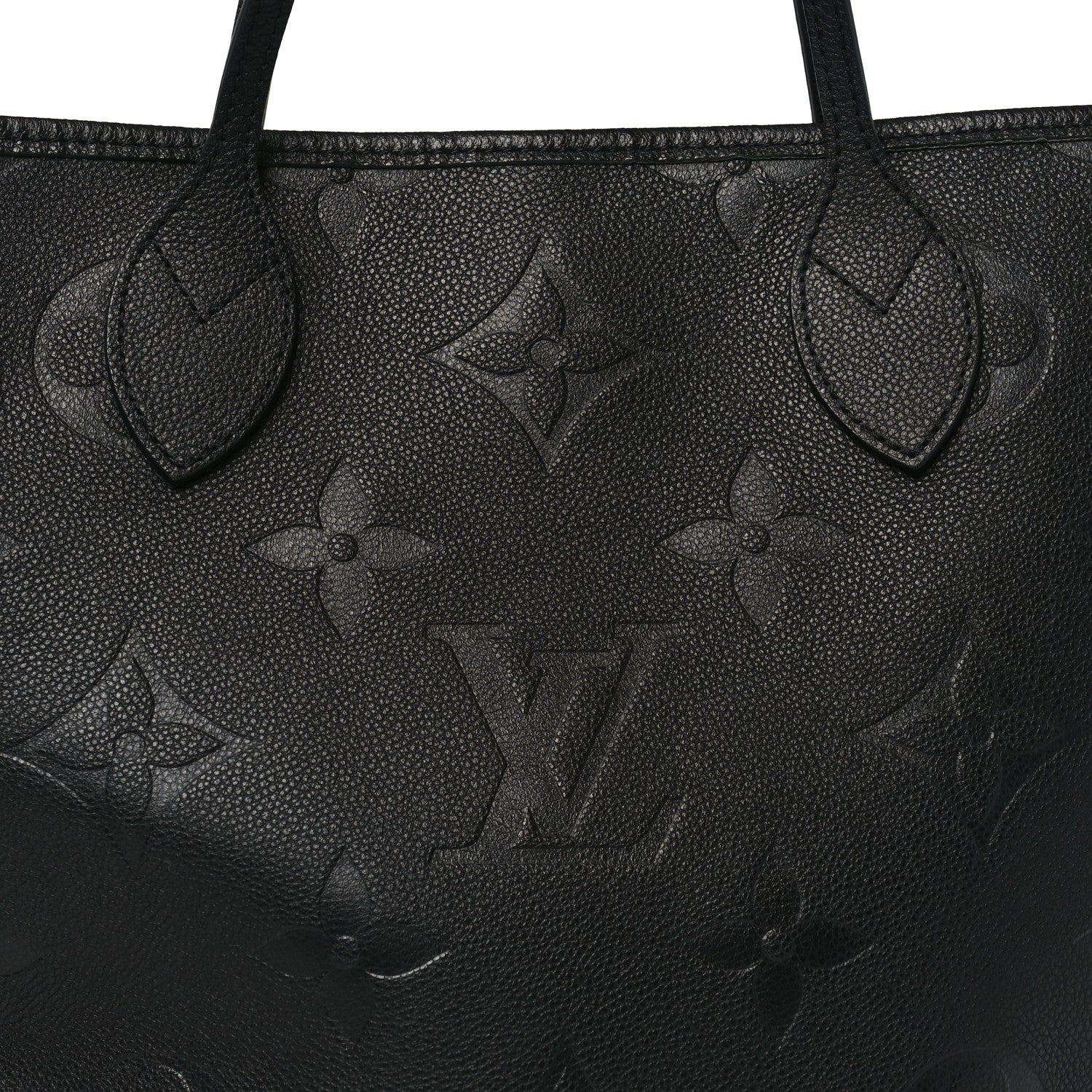 Louis Vuitton Empreinte Monogram Giant Neverfull MM Black 7 of 9
