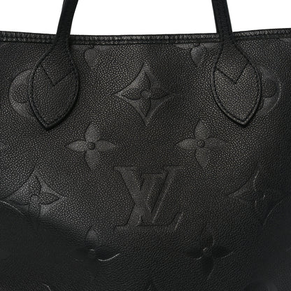 Louis Vuitton Empreinte Monogram Giant Neverfull MM Black 7 of 9