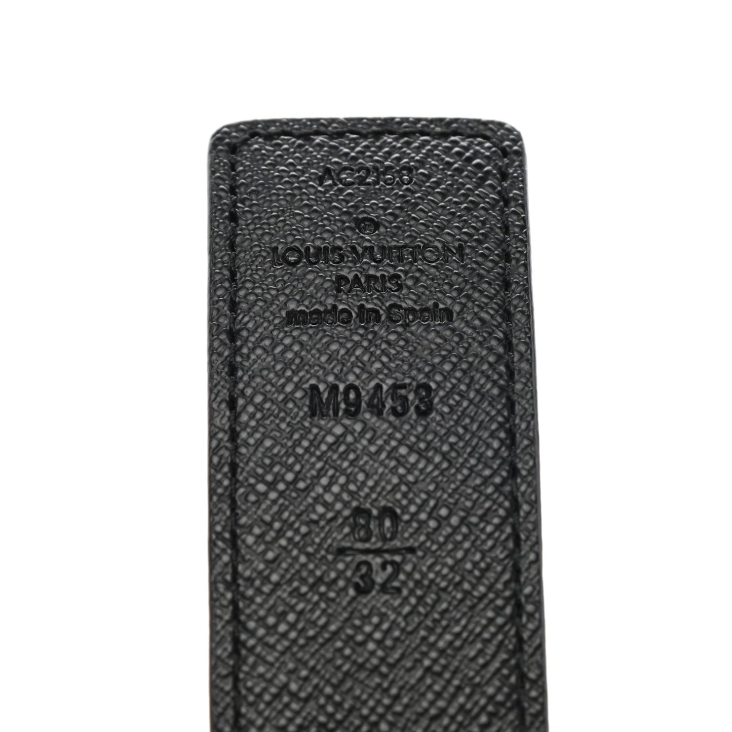 Calfskin Monogram 30mm LV Initiales Reversible Belt 80 32 Black