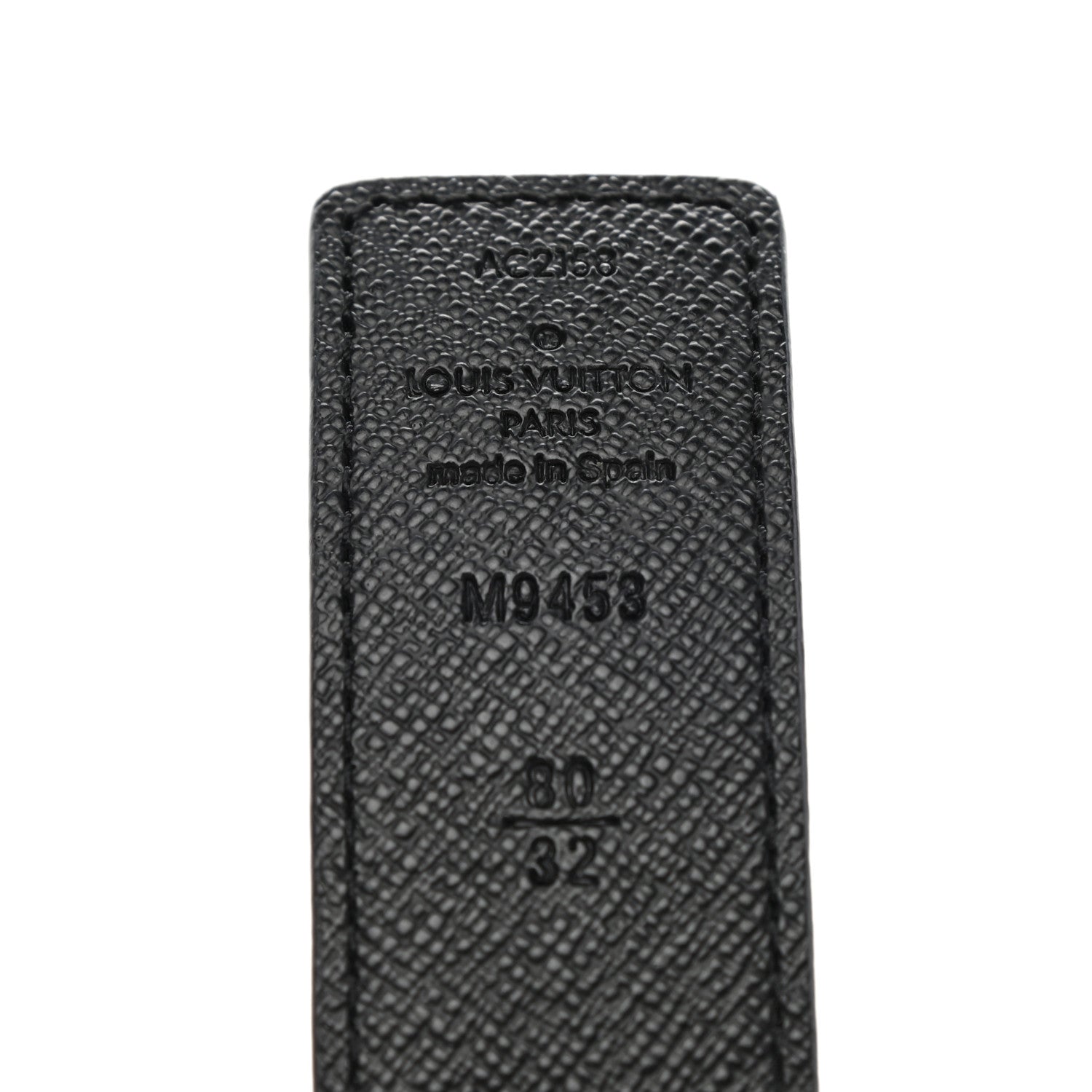 Louis Vuitton Calfskin Monogram 30mm LV Initiales Reversible Belt 80 32 Black 5 of 9