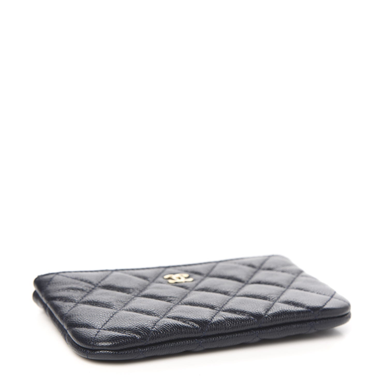 Chanel Caviar Quilted Small Cosmetic Case Navy Blue 3 of 7
