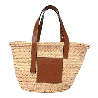 Loewe Raffia Basket Tote Bag Natural Tan 1 of 9
