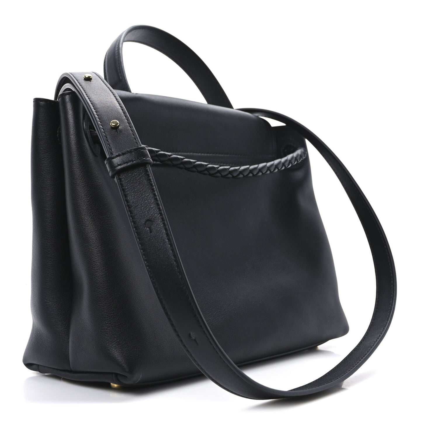 Silky Calfskin Small Ciao Ciao Black