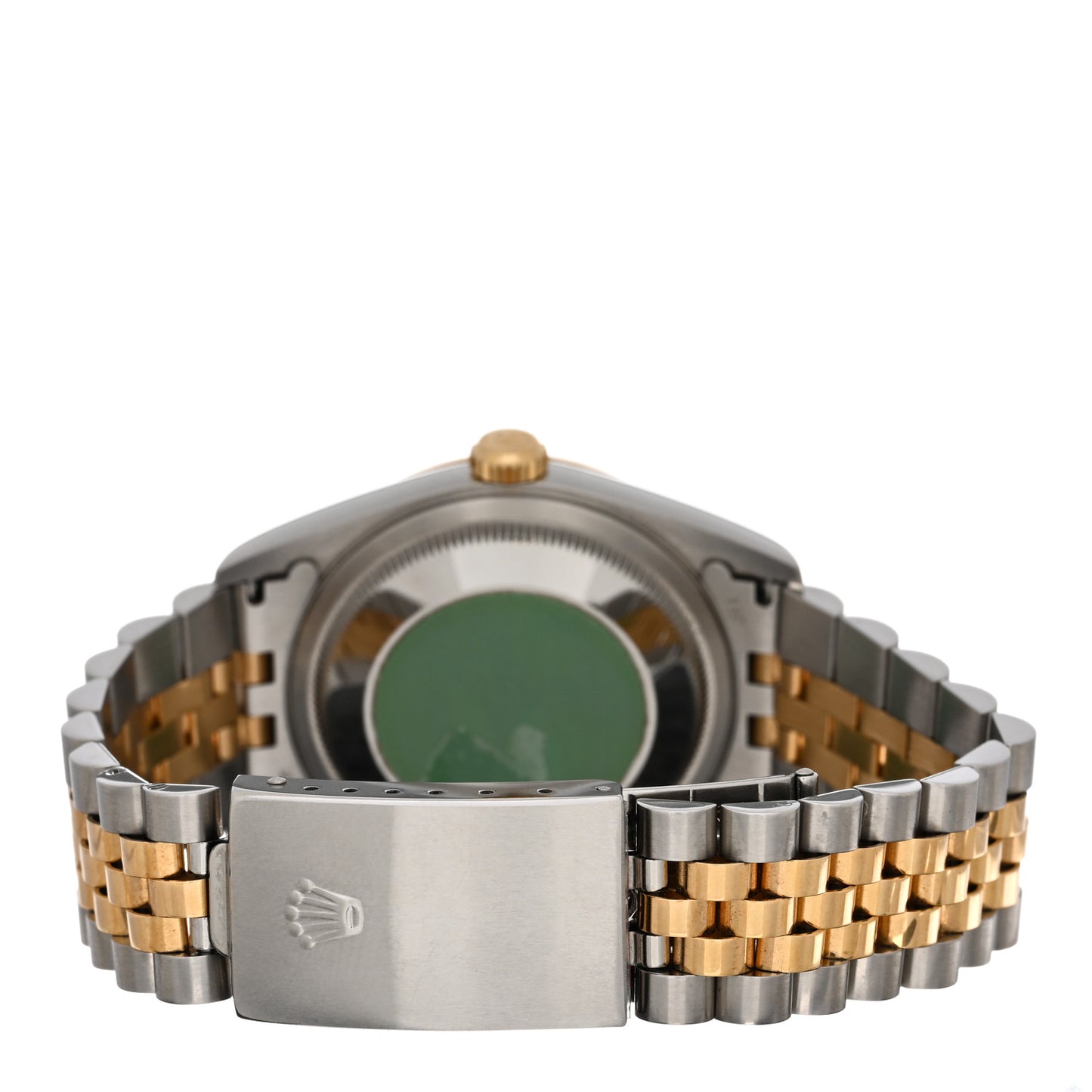 Stainless Steel 18K Yellow Gold Diamond 36mm Oyster Perpetual Datejust Watch White 16233