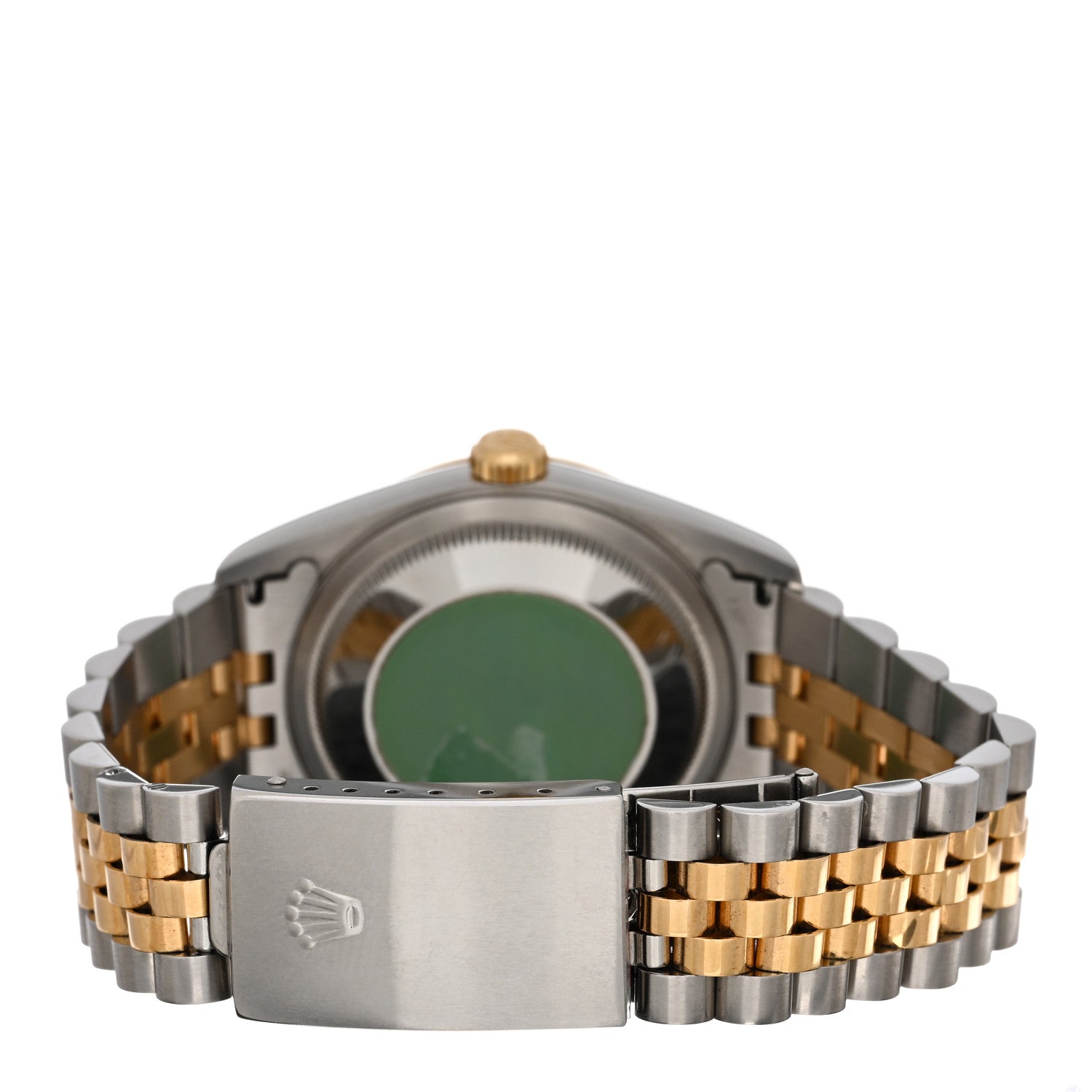 Rolex Stainless Steel 18K Yellow Gold Diamond 36mm Oyster Perpetual Datejust Watch White 16233 3 of 4