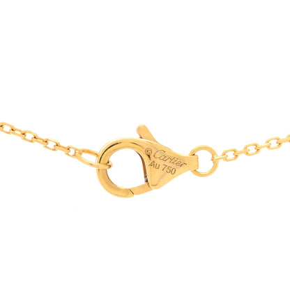 Cartier 18K Yellow Gold Diamond Mother of Pearl XS Amulette de Cartier Pendant Necklace 3 of 3