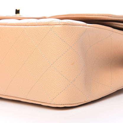 Chanel Caviar Quilted Jumbo Double Flap Beige Clair 9 of 14