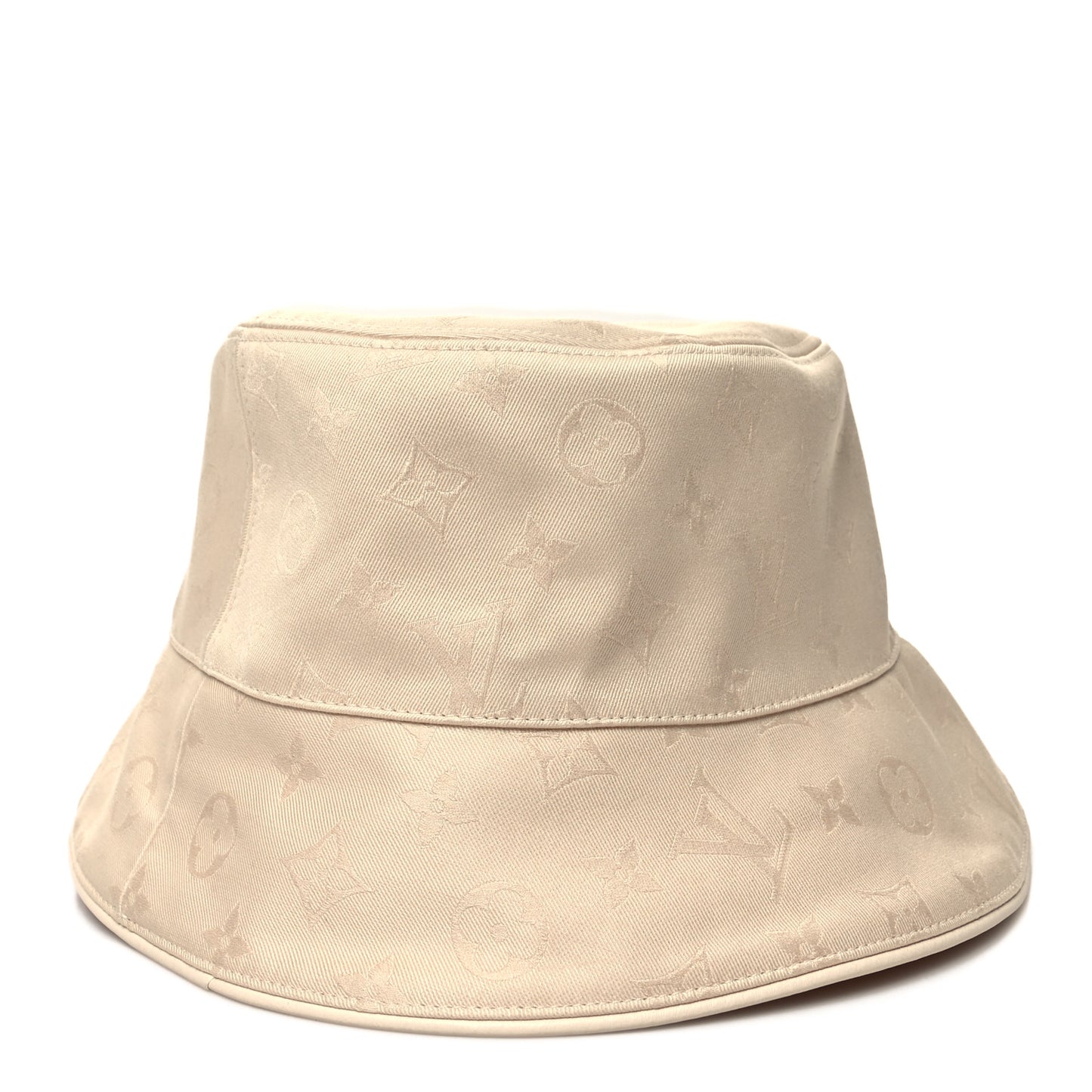 Jacquard Monogram LV First Bucket Hat M Beige