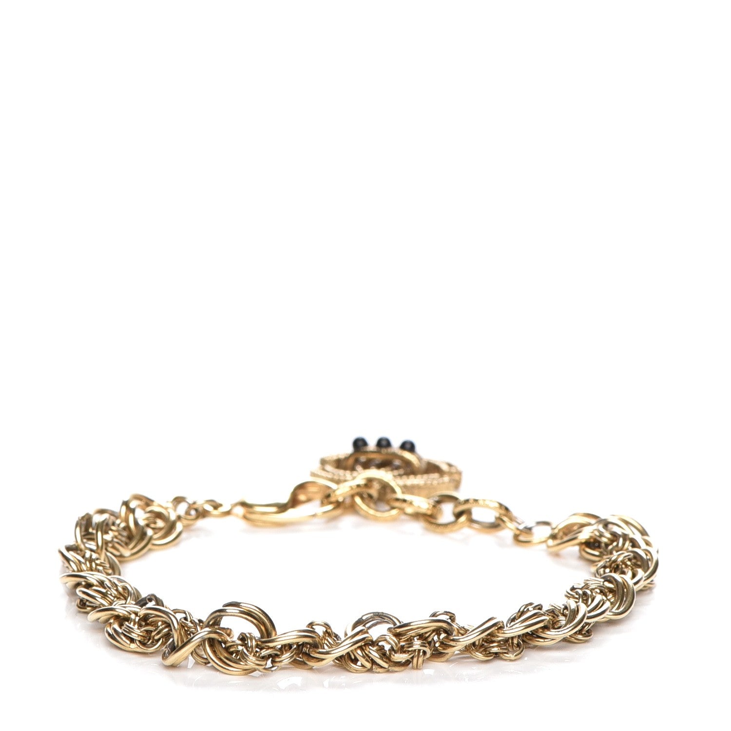 Chanel CC Chain Bracelet Gold 3 of 6