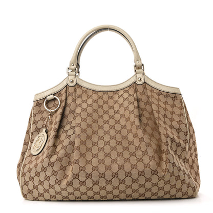 Gucci Monogram Large Sukey Tote Off White 1 of 10