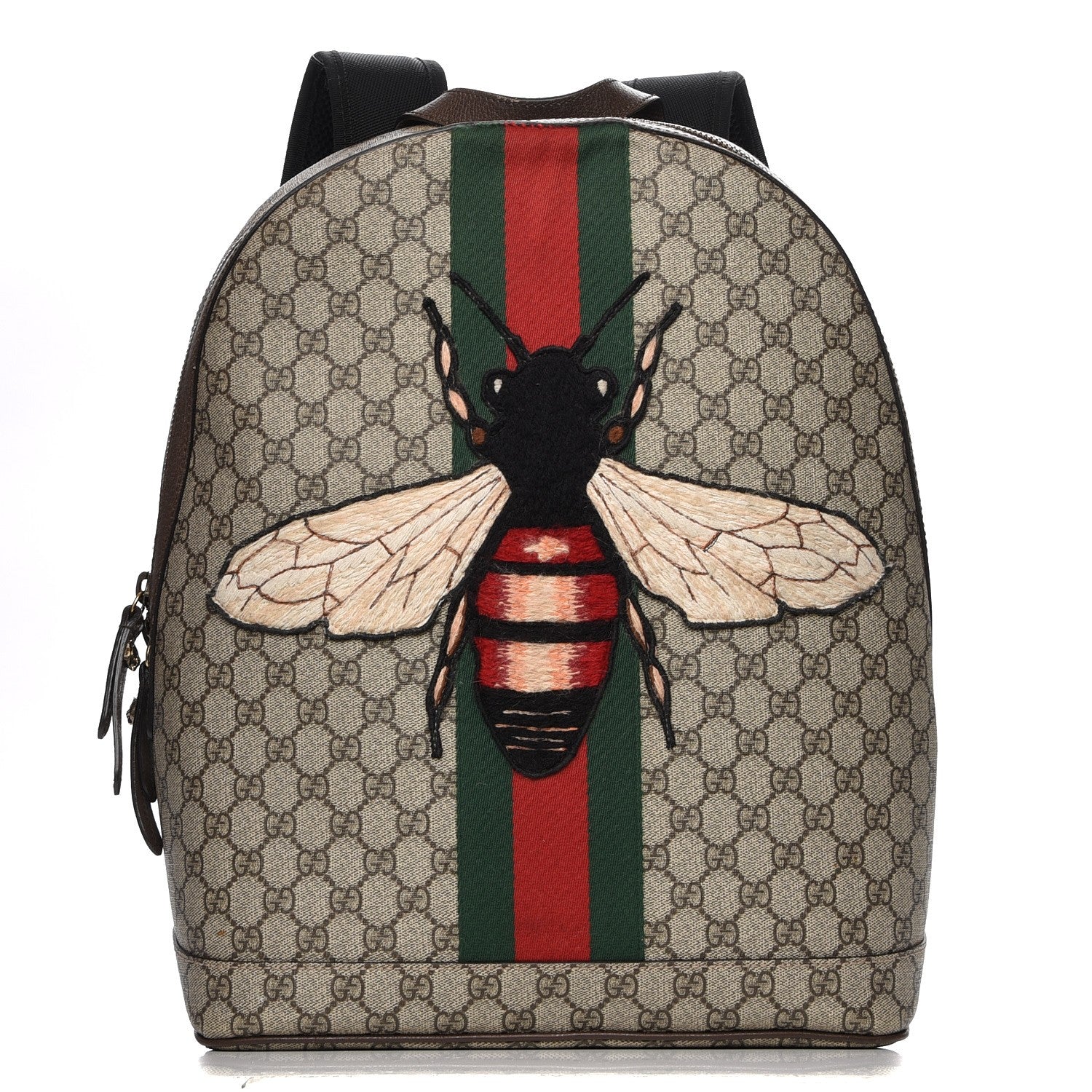 Gucci GG Supreme Monogram Web Animalier Bee Dome Backpack 1 of 10