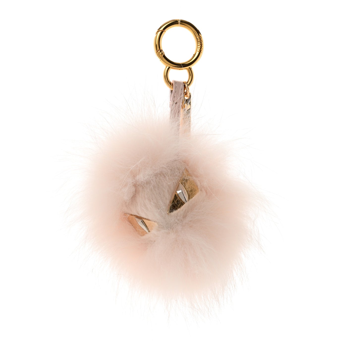 Fox Rabbit Fur Nappa Metal Small Monster Bag Bug Cube Charm Cheesecake