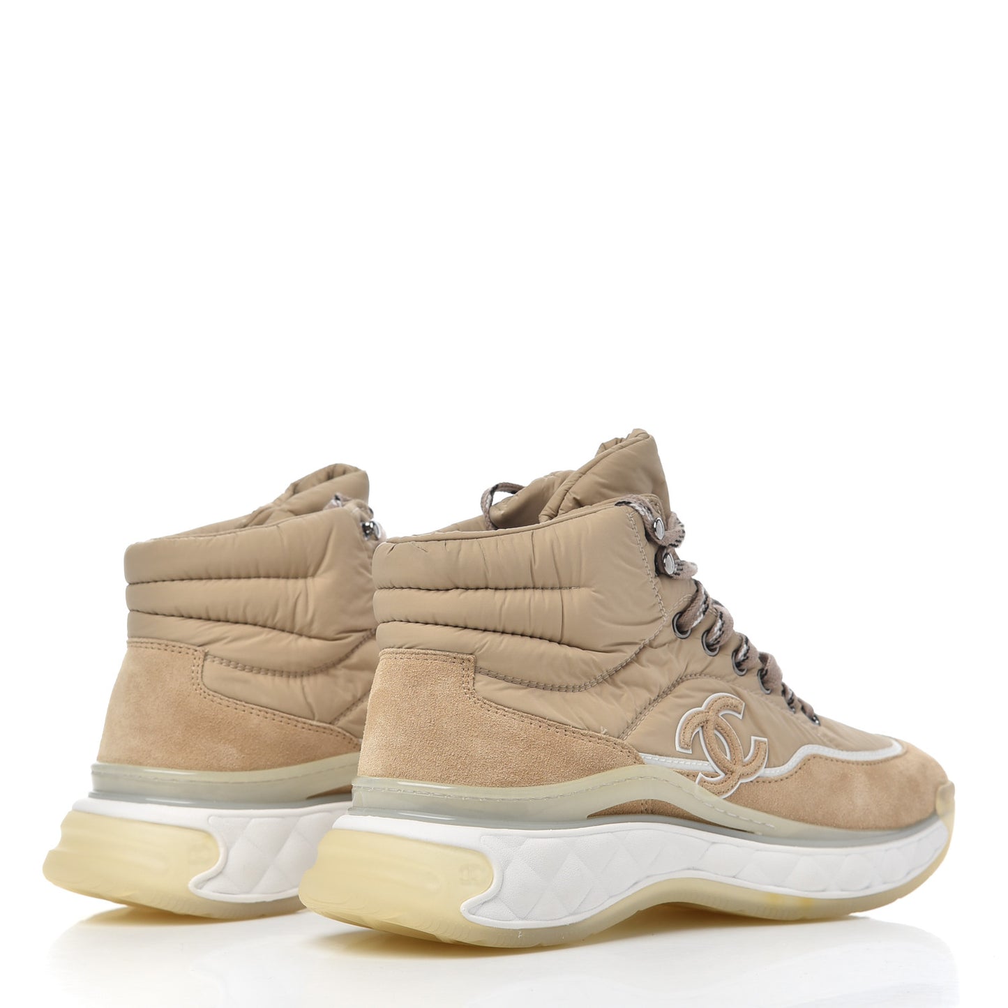 Fabric Suede Womens CC Sneakers 39 Beige